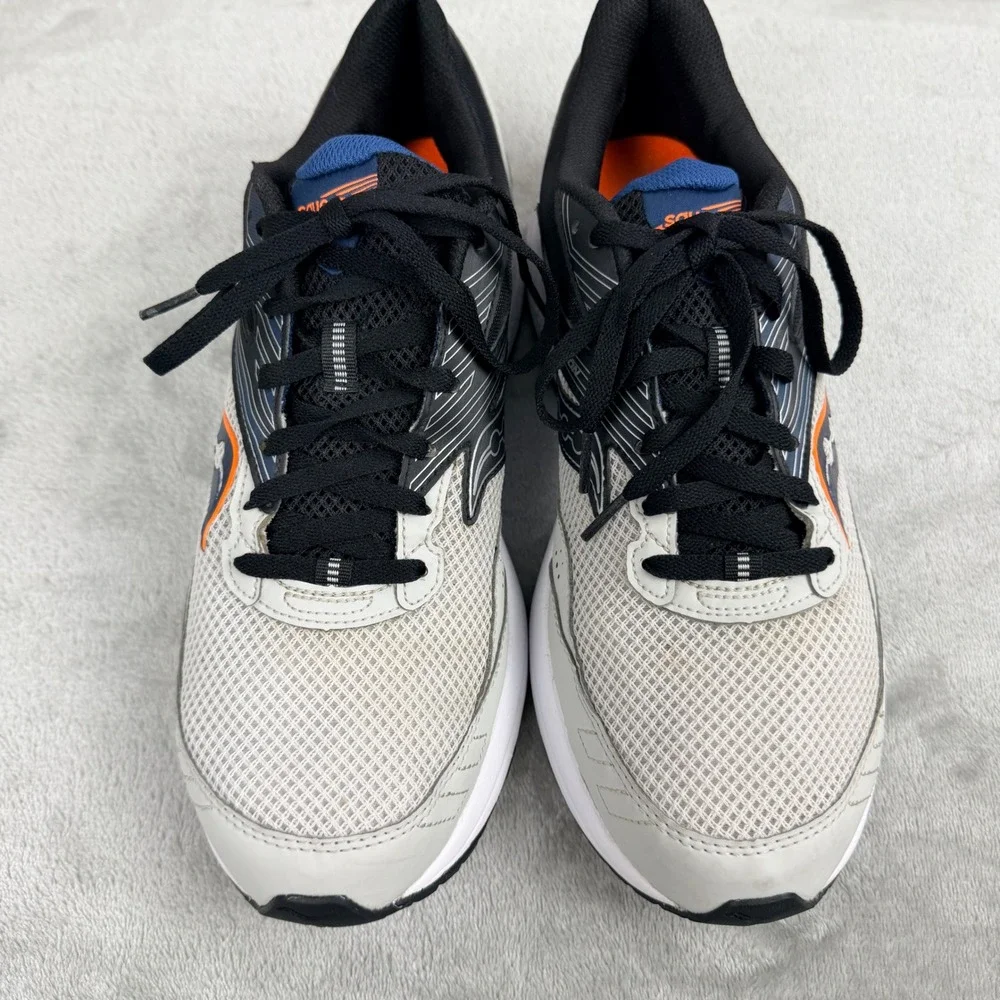 Saucony Cohesion 15 Men's Running Shoes Gray Black Orange S20701-15 Size‎ 12
